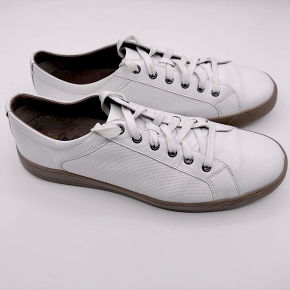 Johnston & Murphy Est 1859 Mens White Leather Round Toe Lace Up Sneakers Sz 10.5 - Picture 3 of 10